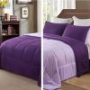 Edredon Delgado De Verano 2 Plazas 3 Piezas Exclusivo Morado/Lila