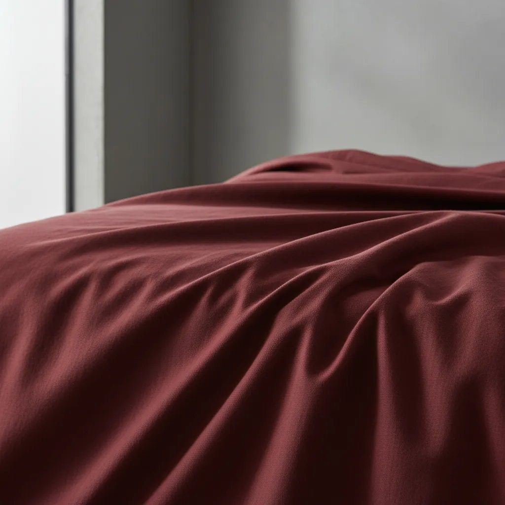 JUEGO DE SABANAS EN PERU PIMA GUINDA 4 PIEZAS - Imagen 4