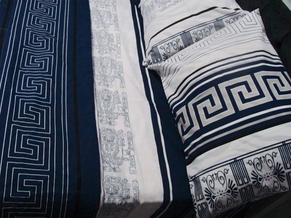 Cubrecama De Verano diseño cuadros 2 Plazas – TRIBAL MISTICO+ 2 Fundas exclusive - Imagen 3