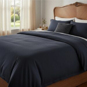 Sabanas De Algodón Peru Pima 180 HILOS – AZUL MARINO– 4 piezas