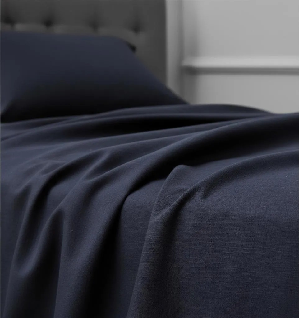 Sabanas De Algodón Peru Pima 180 HILOS – AZUL MARINO– 4 piezas - Imagen 6