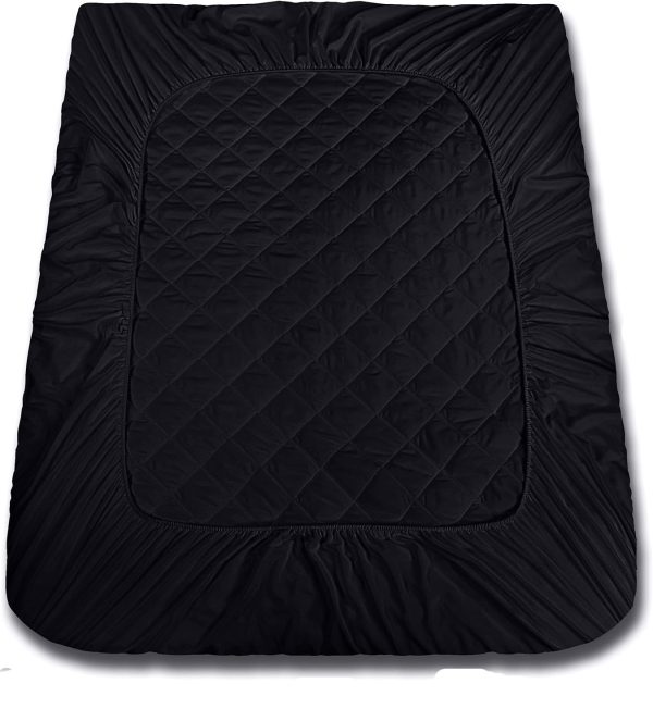 Protector de colchón color negro con liga - Imagen 7
