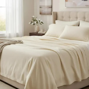 Sabanas De Algodón Peru Pima 180 HILOS – IVORY – 4 piezas