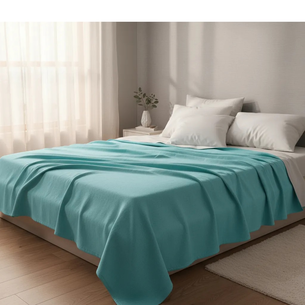 Sabanas De Algodón Peru Pima 180 HILOS – AQUAMARINA– 4 piezas - Imagen 3