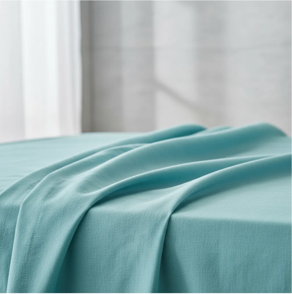 Sabanas De Algodón Peru Pima 180 HILOS – AQUAMARINA– 4 piezas - Imagen 5
