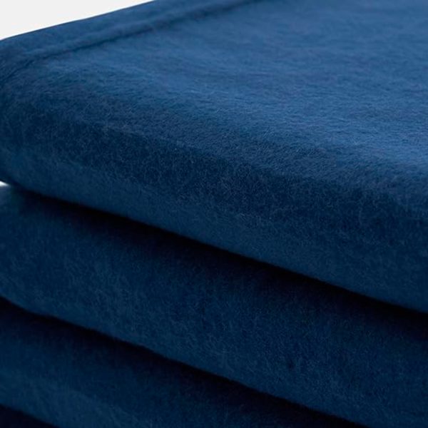Colcha Polar Color Azul Marino Premium Gruesa - Imagen 3