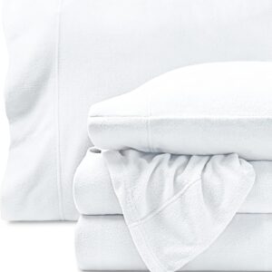 Sábanas Micropolar Blanco 155 gramos Antipilling - Set de 4 Piezas