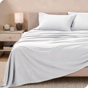 Sábanas Micropolar Blanco 155 gramos Antipilling - Set de 4 Piezas