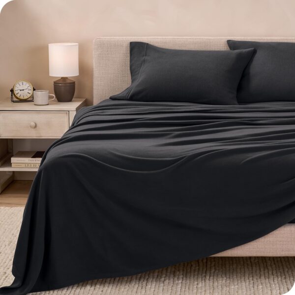 Sábanas Micropolar Negro155 gramos Antipilling - Set de 4 Piezas - Imagen 2
