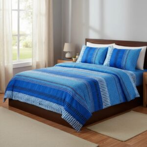 Sabanas De Algodón Bramante estampado Essencia Azul