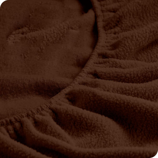 Sábanas Micropolar Chocolate 155 gramos Antipilling - Set de 4 Piezas - Imagen 7
