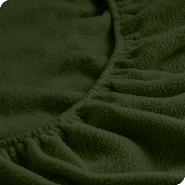 Sábanas Micropolar Verde oscuro 155 gramos Antipilling - Set de 4 Piezas - Imagen 7