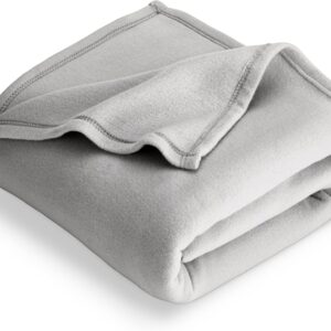 Colcha Polar Color Plomo plata Premium Gruesa