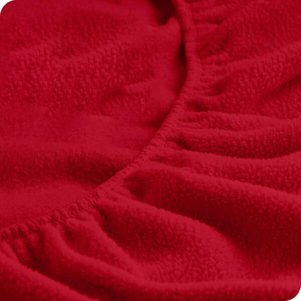 Sábanas Micropolar Rojo 155 gramos Antipilling - Set de 4 Piezas - Imagen 7