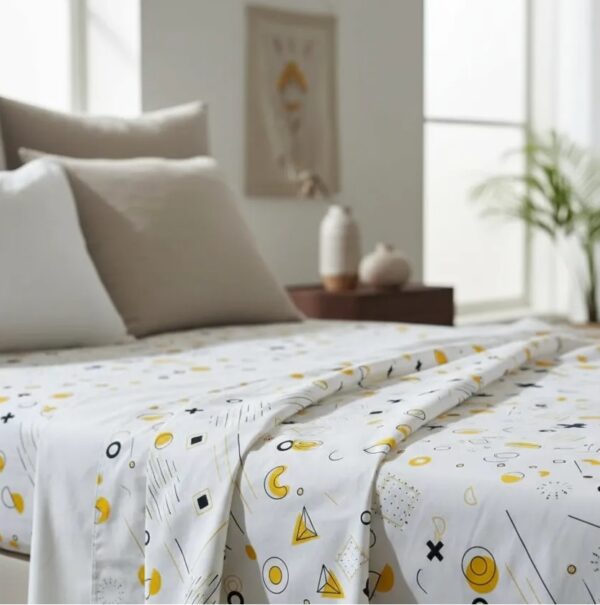 Sabanas De Algodón Bramante estampado FORMAS - Imagen 5