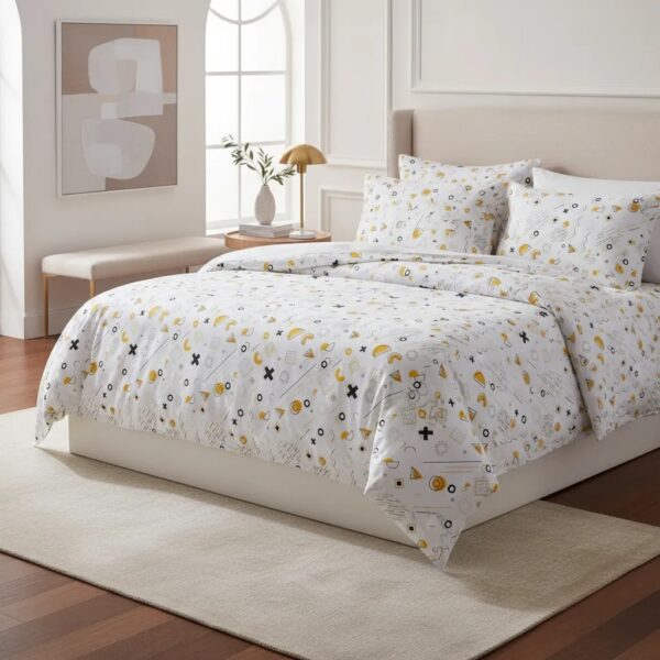 Sabanas De Algodón Bramante estampado FORMAS - Imagen 2