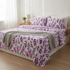 Sabanas De Algodón Bramante estampado PETALOS