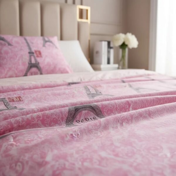 Sabanas De Algodón Bramante estampado TORRE ROSE - Imagen 3