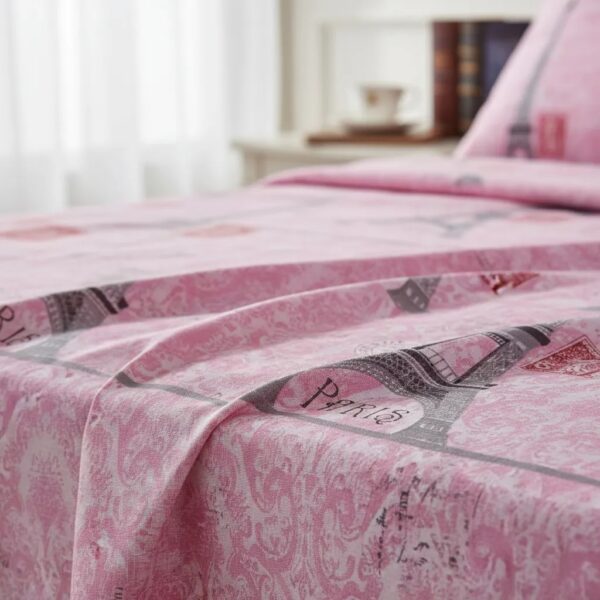 Sabanas De Algodón Bramante estampado TORRE ROSE - Imagen 4