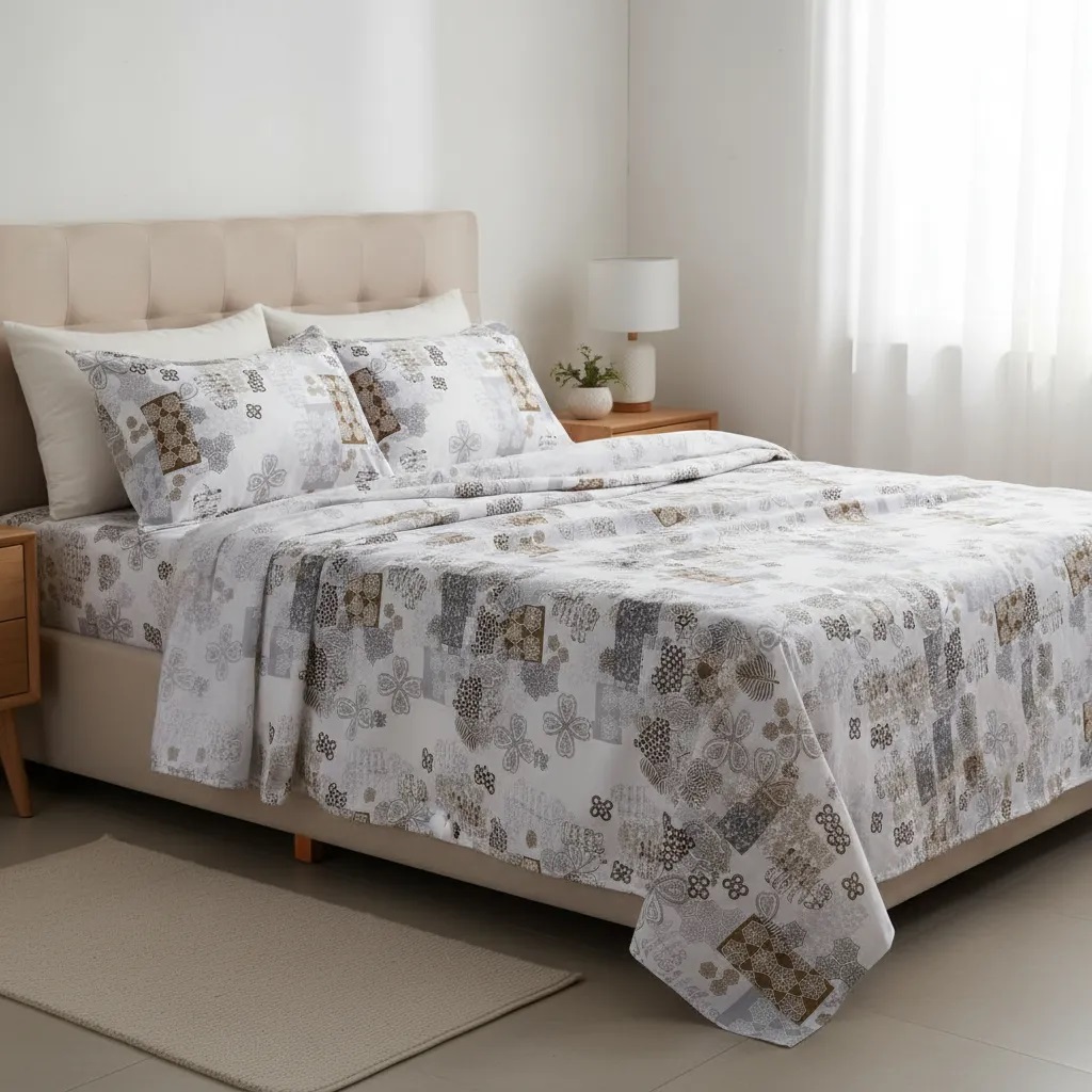 Sabanas De Algodón Bramante estampado TREBOL - Imagen 3