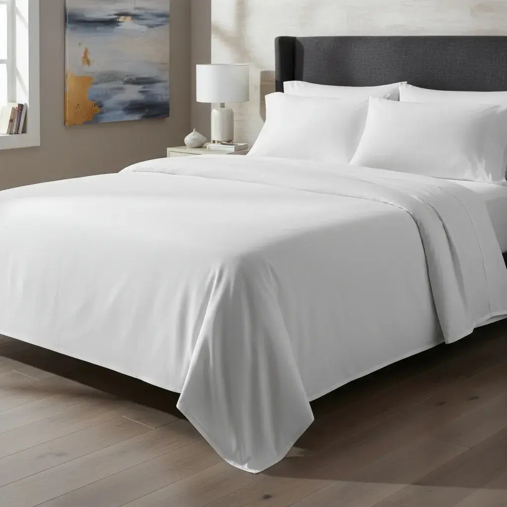 Sabanas De Algodón Peru Pima 180 HILOS – BLANCO – 4 piezas