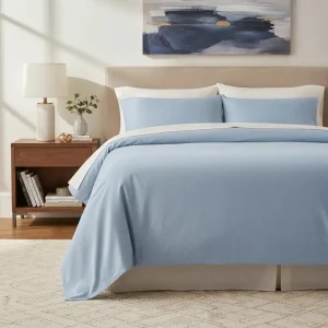Sabanas De Algodón Peru Pima 180 HILOS – OXFORD BLUE – 4 piezas