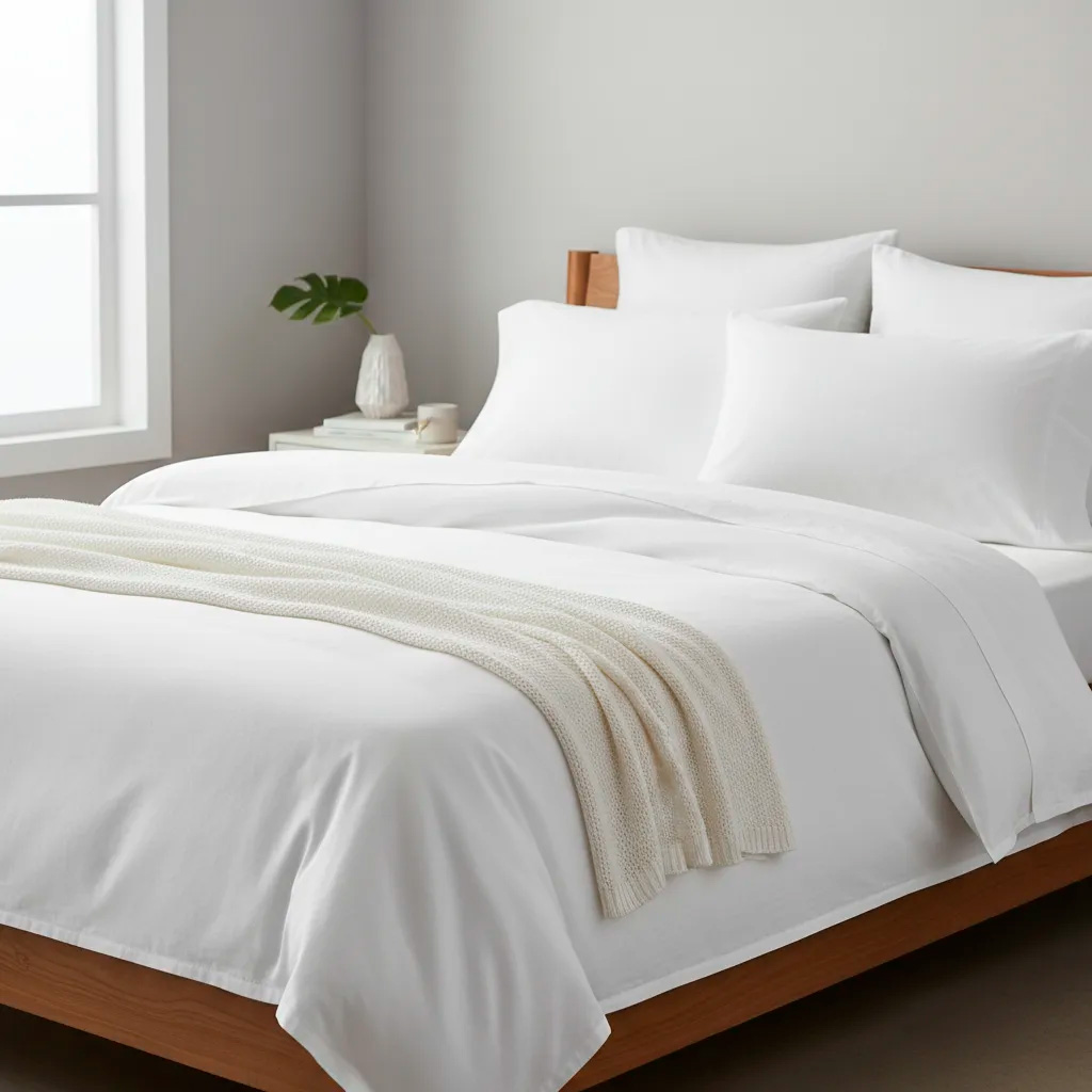 Sabanas De Algodón Peru Pima 180 HILOS – BLANCO – 4 piezas - Imagen 4