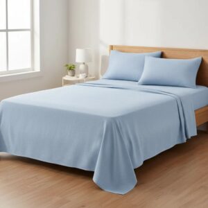 Sabanas De Algodón Peru Pima 180 HILOS – OXFORD BLUE – 4 piezas