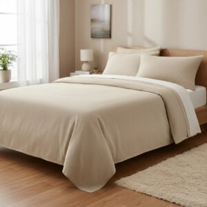 Sabanas De Algodón Peru Pima 180 HILOS – PERGAMINO – 4 piezas