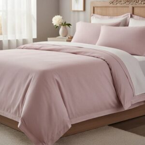 Sabanas De Algodón Peru Pima 180 HILOS – ROSADITO – 4 piezas