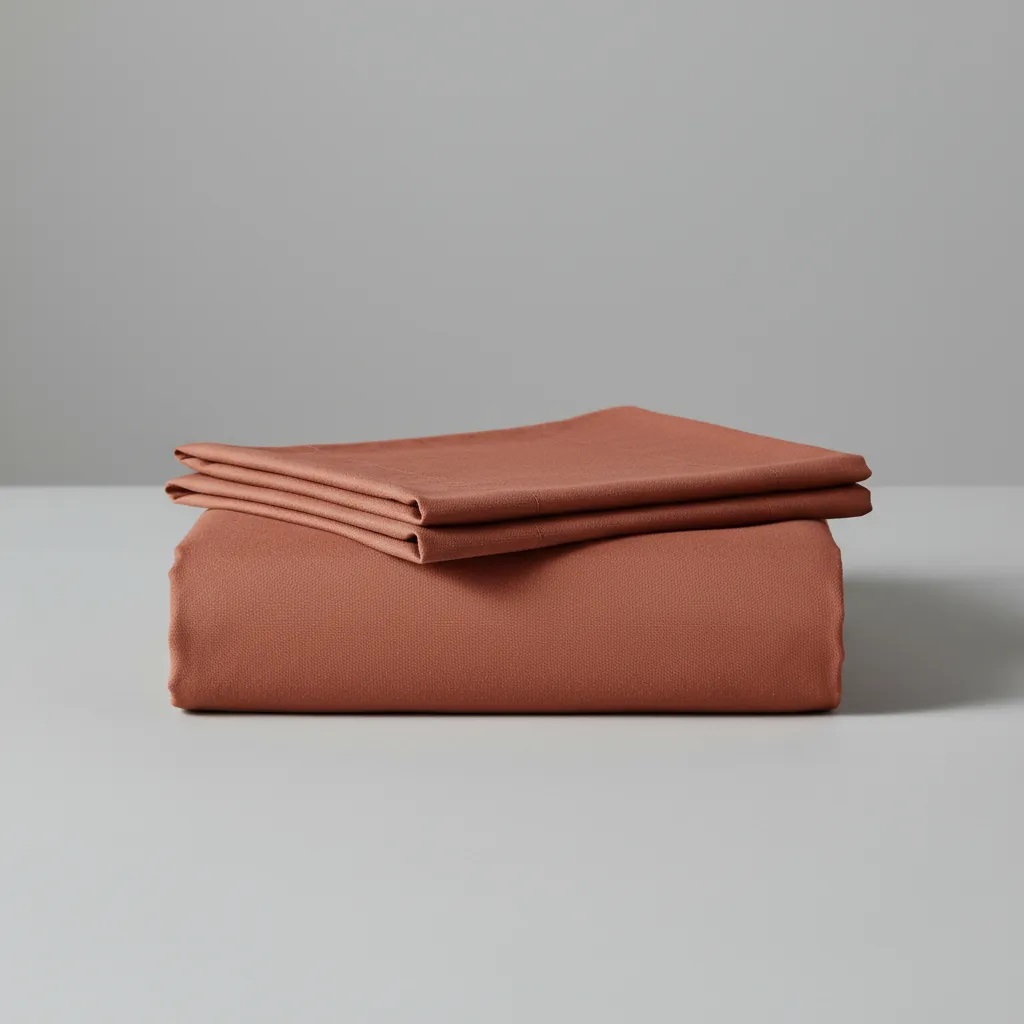 Sabanas De Algodón Peru Pima 180 HILOS – RUST – 4 piezas - Imagen 3