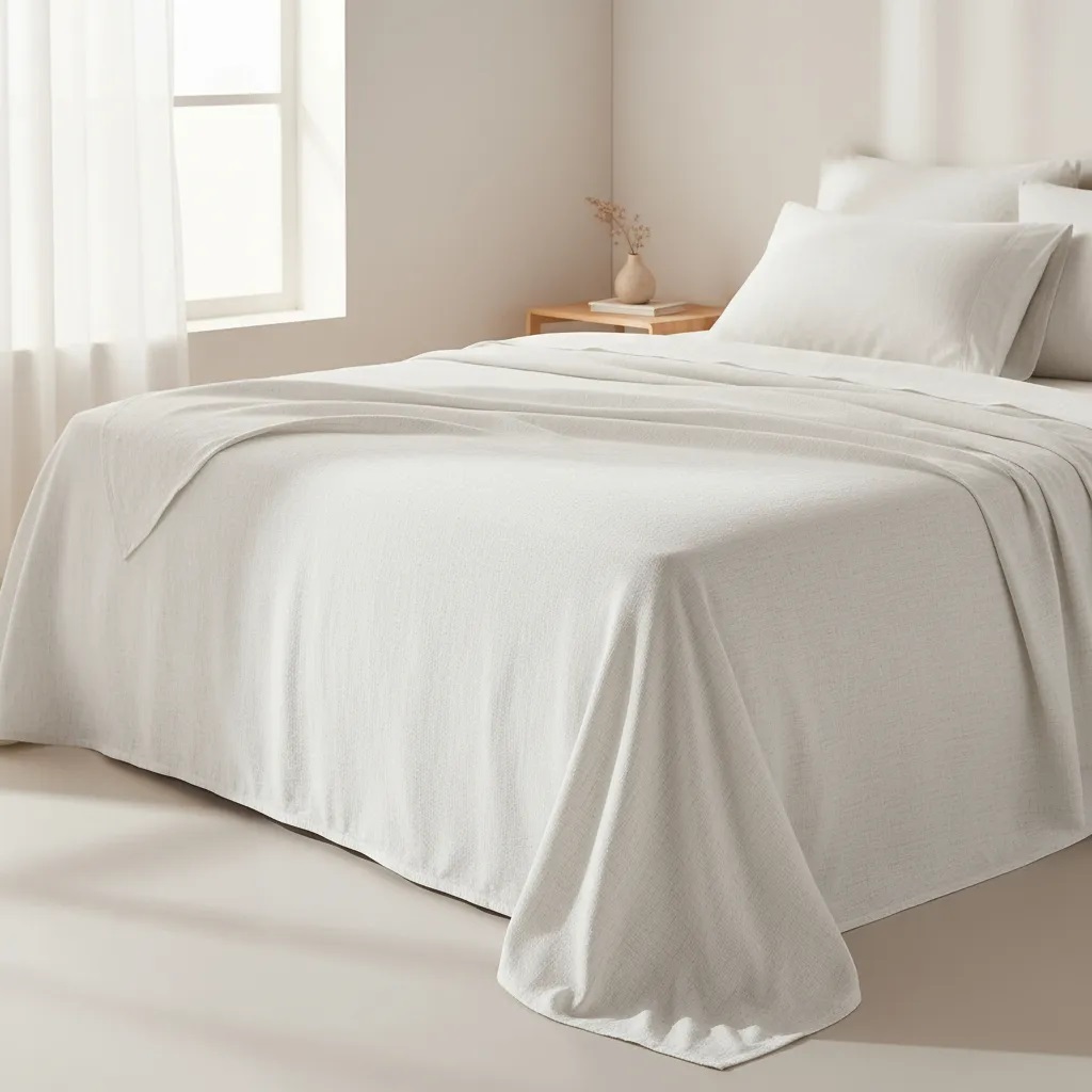 Sabanas De Algodón Peru Pima 180 HILOS – MELANGE CLARO – 4 piezas - Imagen 2