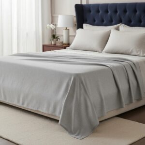 Sabanas De Algodón Peru Pima 180 HILOS – MELANGE OSCURO – 4 piezas