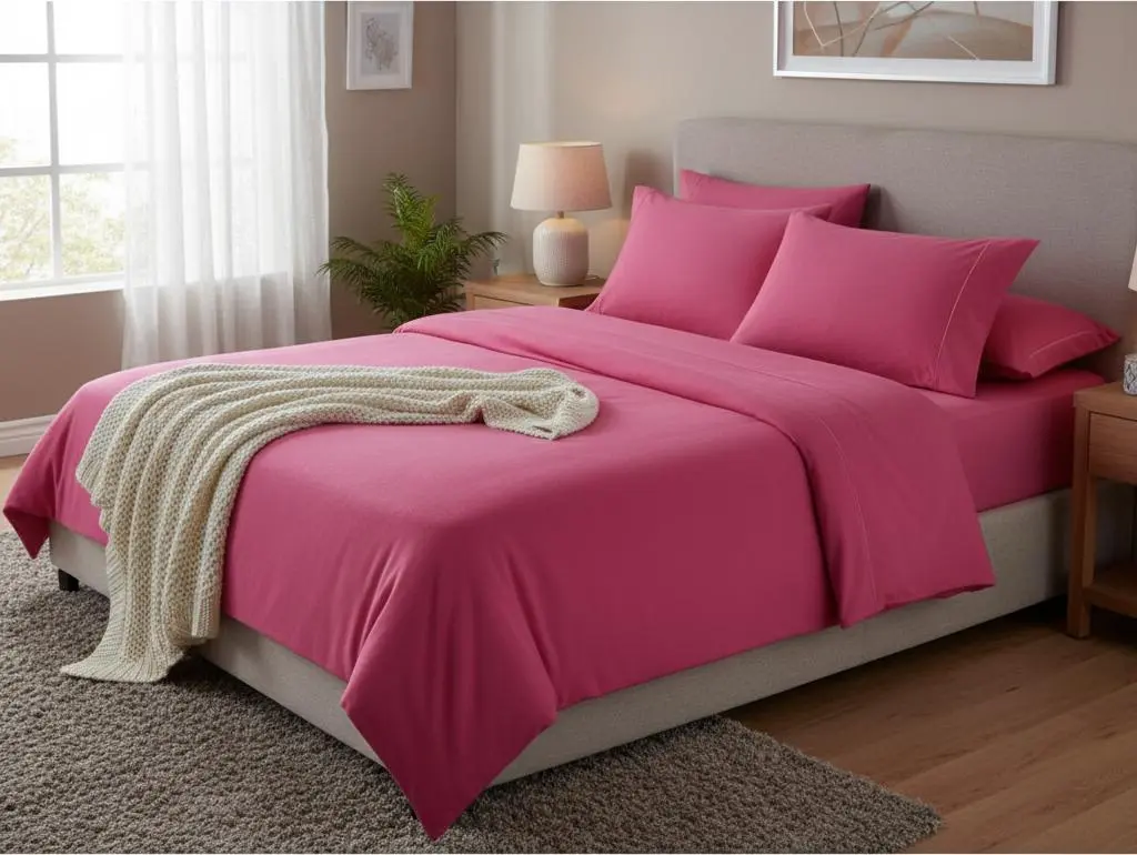 SÁBANA MICROPOLAR 155G – SET DE 4 PIEZAS – ABRIGADORA Y SUAVE - QUEEN